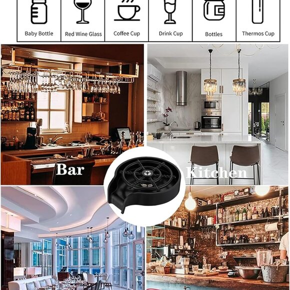 Automatic cup washer for kitchen sink faucet glass washer cleaner(1 Set) - Picture 3 of 10